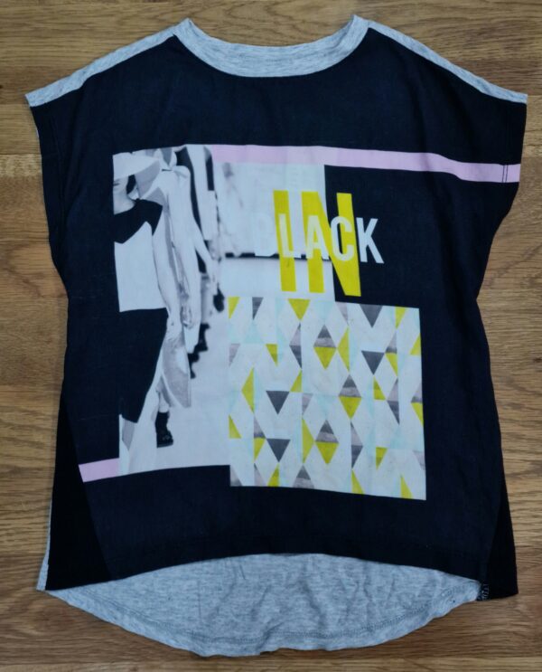 River Island In Black T-Shirt, 3-4Y