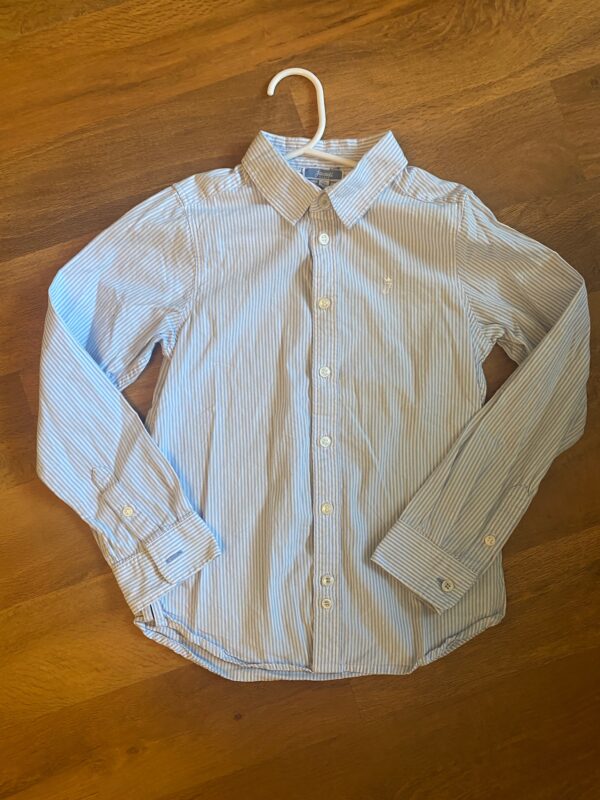 Jacadi Blue & White Pinstripe Shirt