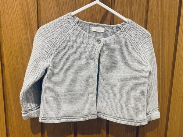 Next, Grey Cardigan, 12-18M