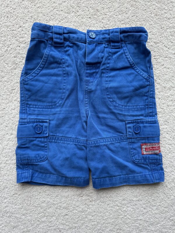 JoJo Blue Cargo Shorts, 2-3Y