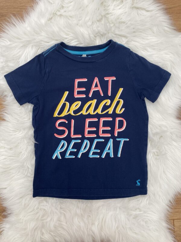 Joules Eat Beach Sleep Repeat Slogan T-Shirt