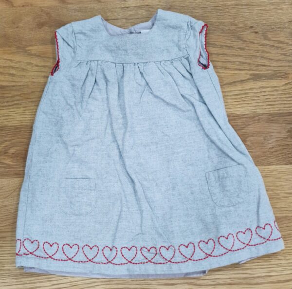 White Company Sleeveless Heart Dress, 9-12M