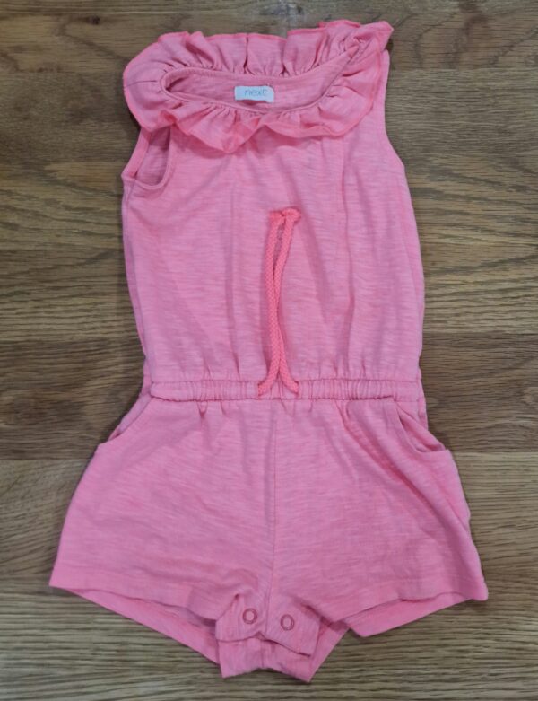 Next Neon Peach Short Summer Roper, 9-12M