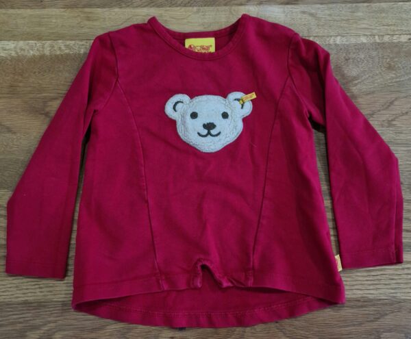 Steiff L/S Red Bear T-Shirt, 18M