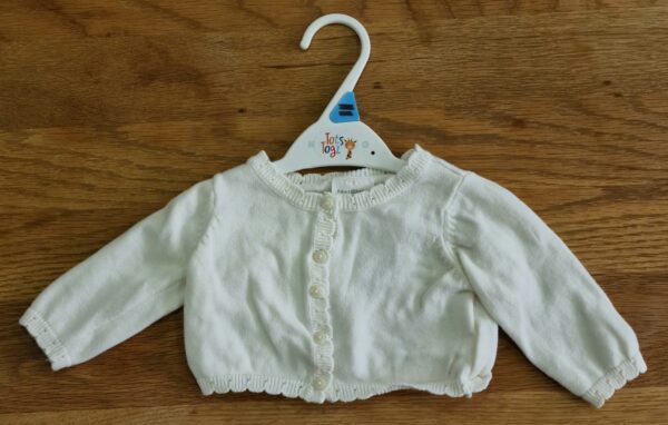 Next Scalloped Collar Cardigan, 0-3M