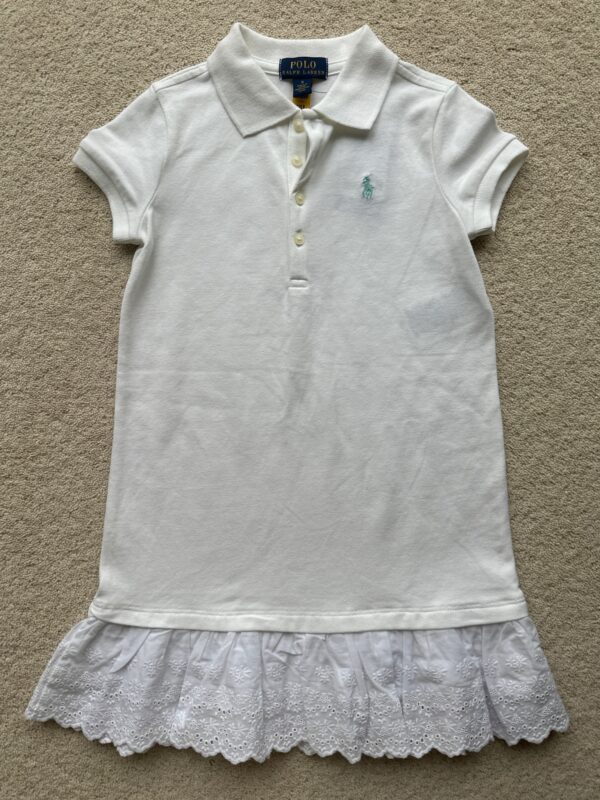Ralph Lauren White  Polo Dress, 5Y, BNWT