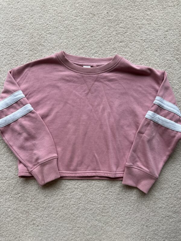 Next Blush Pink Cropped  Sweatshirt, 10Y