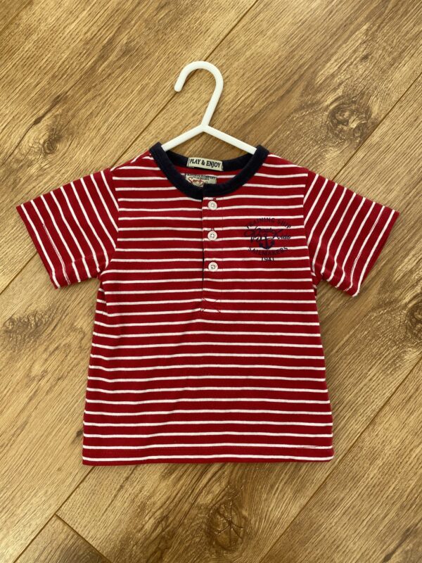 Mayoral Striped Red T-Shirt, 9M