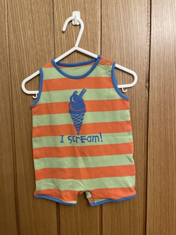 M&S Sleeveless Ice Cream Romper, 0-3M