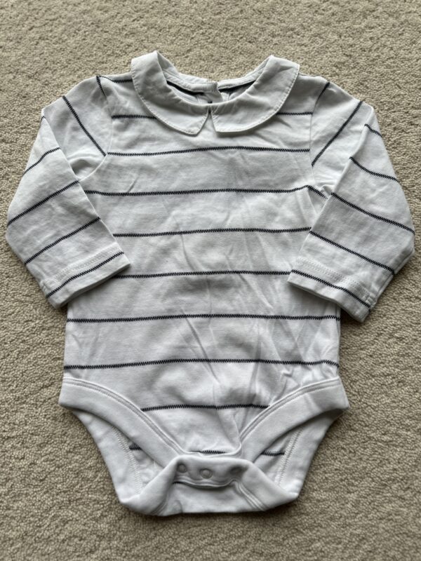 M&S Collared L/S Bodysuit, 0-3M