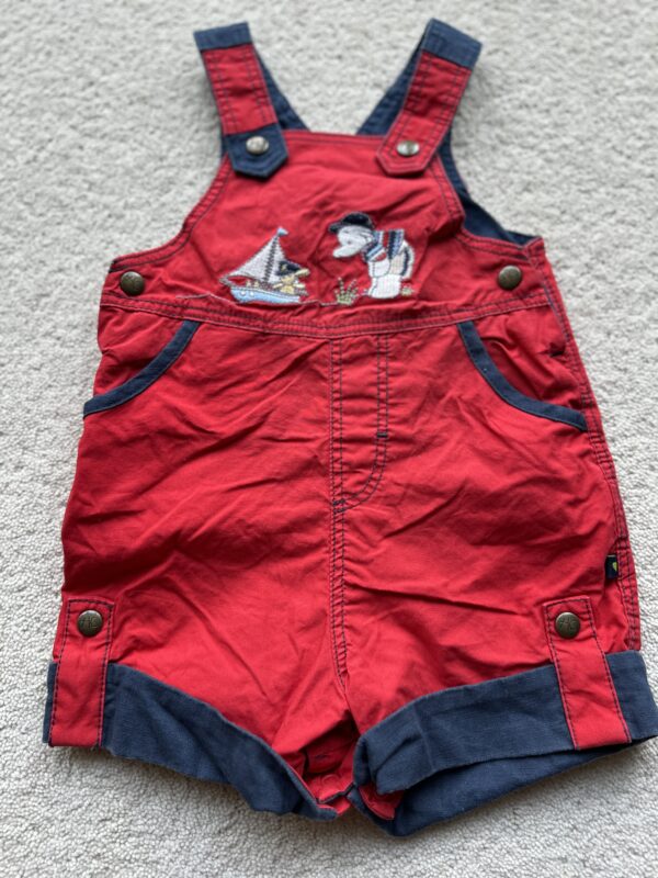 Mothercare Elephant & Boat Dungarees, 0-3M