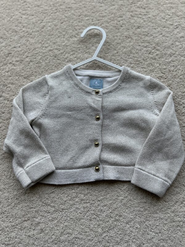 Gap Cream Glitter Bolero Cardigan, 6-12M