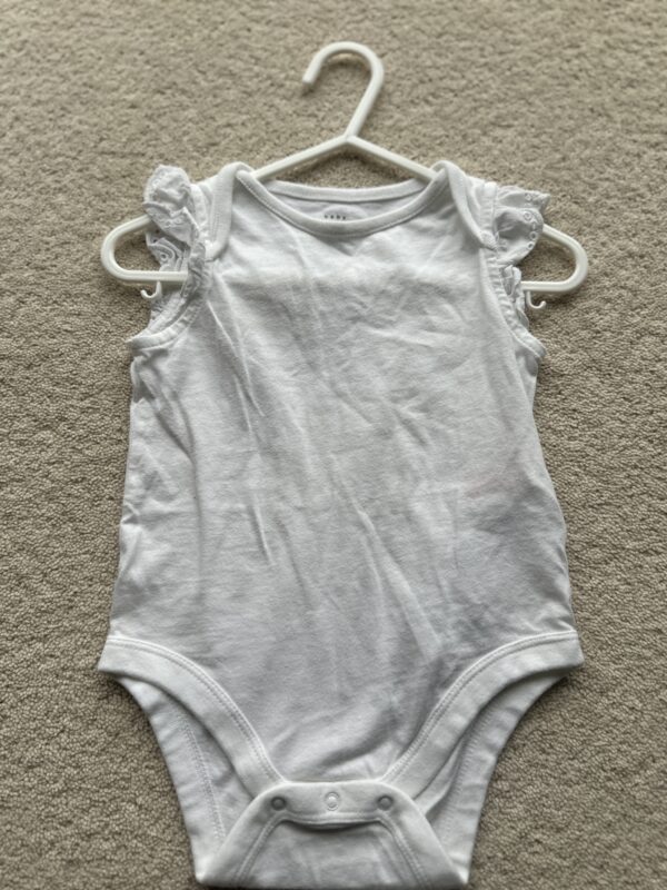 Gap Sleeveless Frill Sleeve Bodysuit, 6-12M