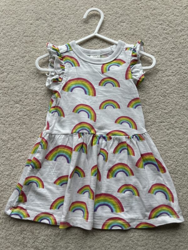 Next Sleeveless Rainbow Dress, 6-9M