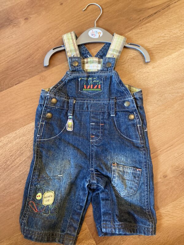 Mamas & Papas Denim Dungarees, Newborn