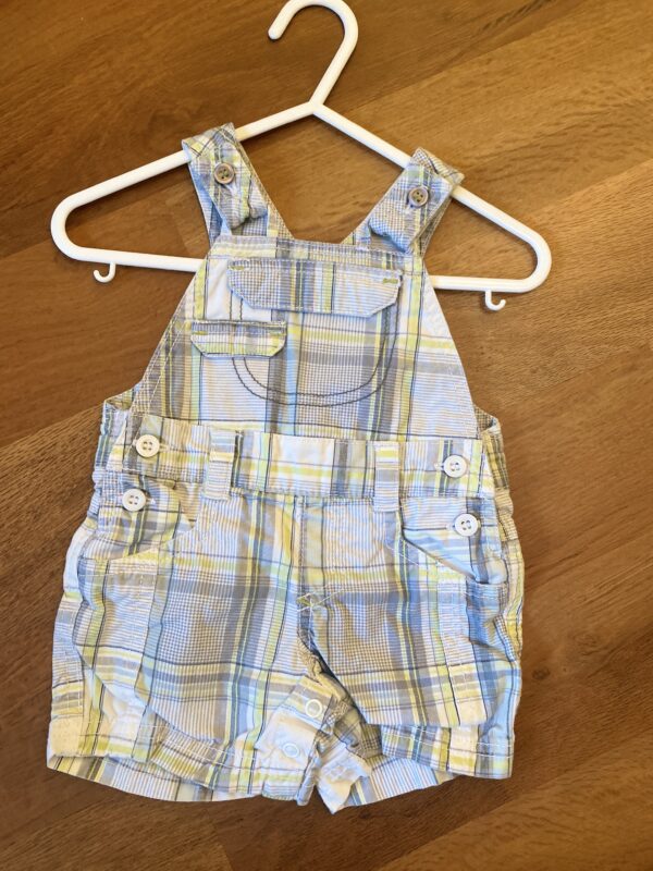 Next Checked Dungarees, 0-1M