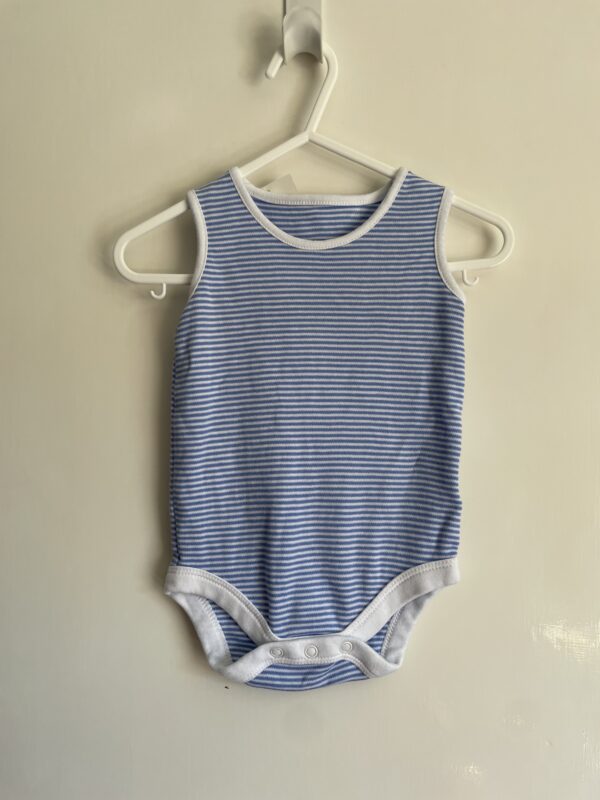 John Lewis Sleeveless Striped Bodysuit, 6-9M