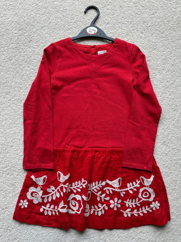 Boden, Red Dress, 6-7Y, VGUC