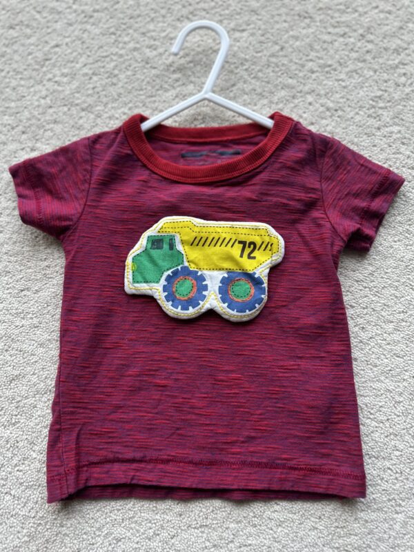 Next Padded Dumper Truck Motif T-Shirt, 3-6M