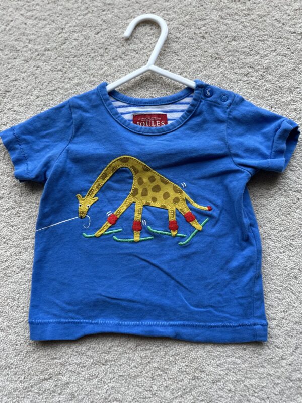 Joules S/S Giraffe T-Shirt, 3-6M