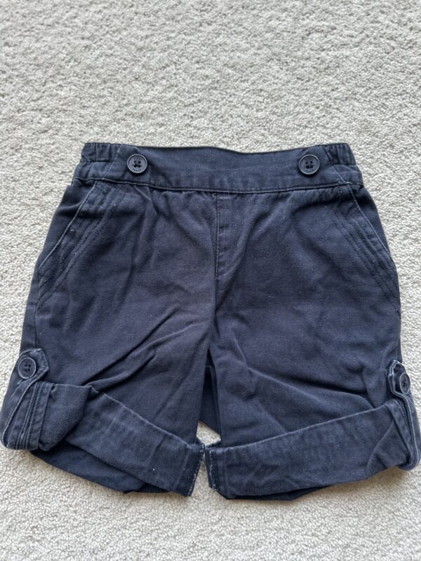 Jacadi Navy Blue Chino Turn Up Shorts, 6M