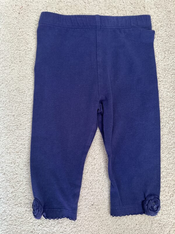Monsoon Blue Leggings, 3-6M