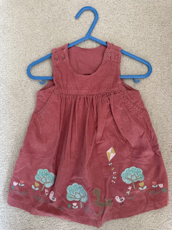 M&S Animal Cord Pinafore, 3-6M