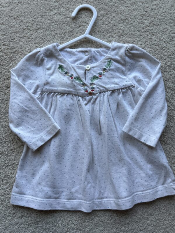 M&S L/S Spotted Top, 3-6M