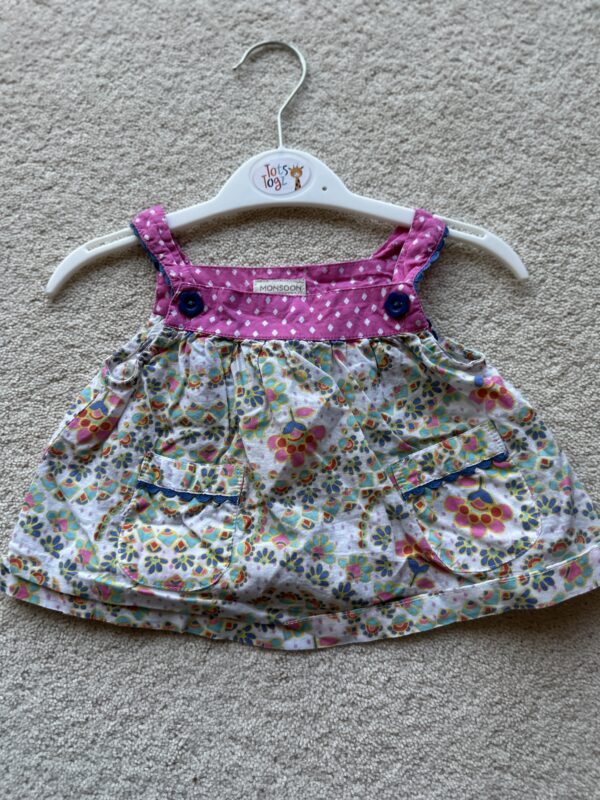 Monsoon Floral Strappy Top, 3-6M