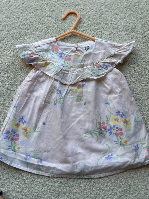Gap Floral Frilly Dress, 3-6M
