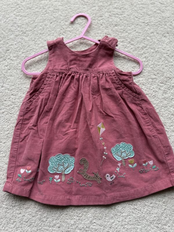 M&S Animal Cord Pinafore, 3-6M