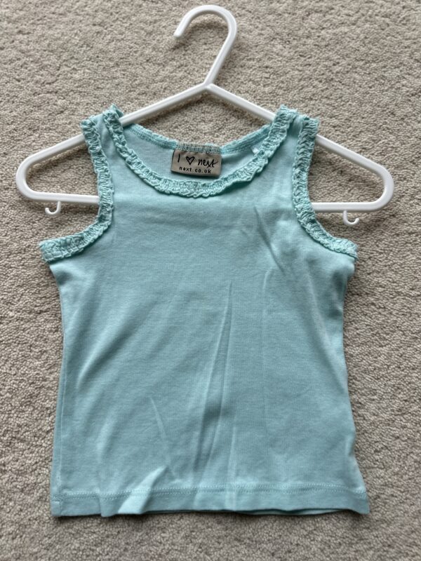 Next Sleeveless Mint Sleeveless T-Shirt 3-6M