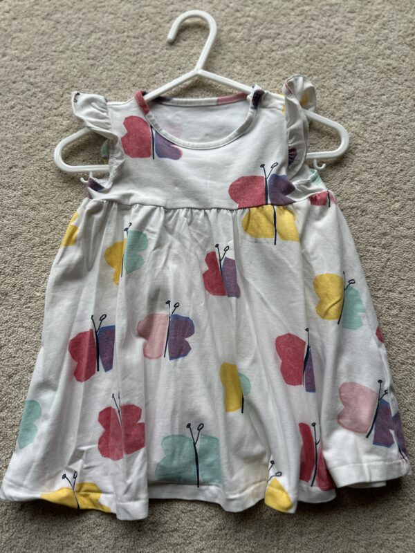 M&S Sleeveless Butterfly Dress, 3-6M