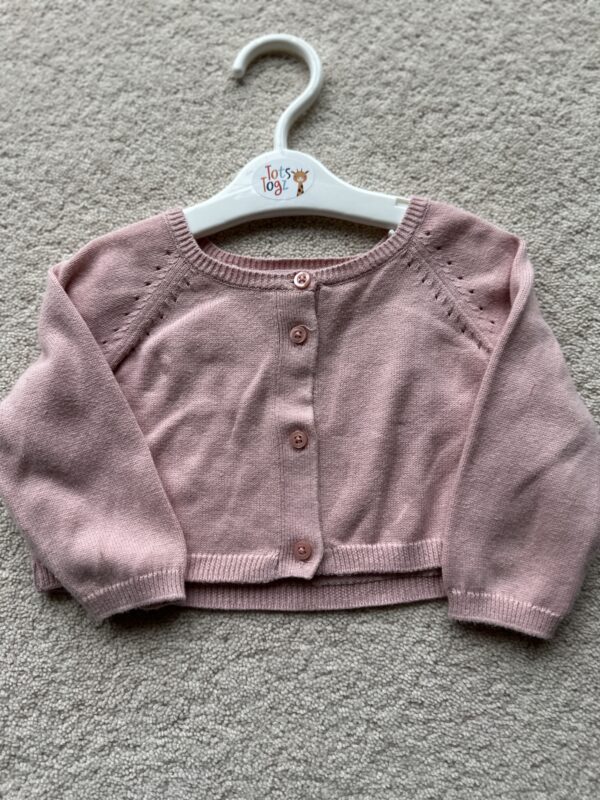 Gap Light Pink Leightweight Cardigan, 3-6M