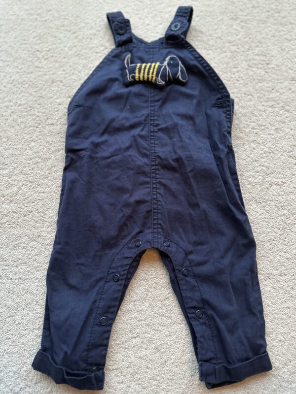 NEXT, Navy Dungaree, 6-9M