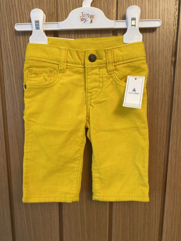 Gap Mustard Cords, 3-6M, BNWT