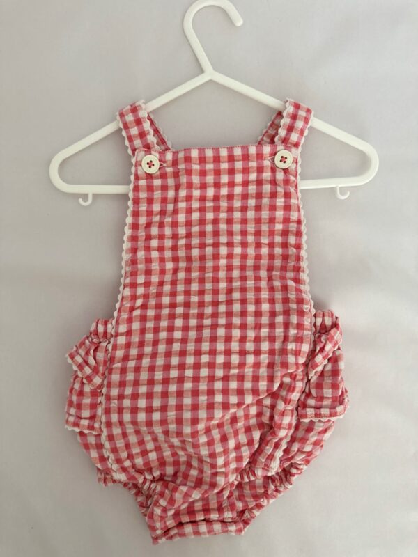 Boden, Checked Romper, 6-12M