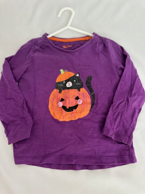 Halloween Pumpkin Top, 2-3Y