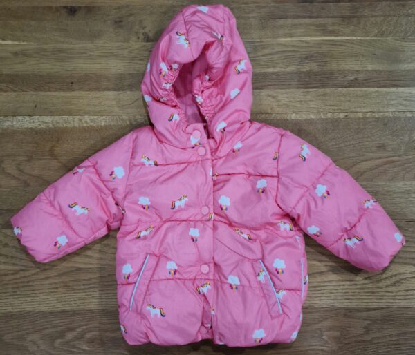 Next Unicorn & Rainclouds Coat, 6-9M