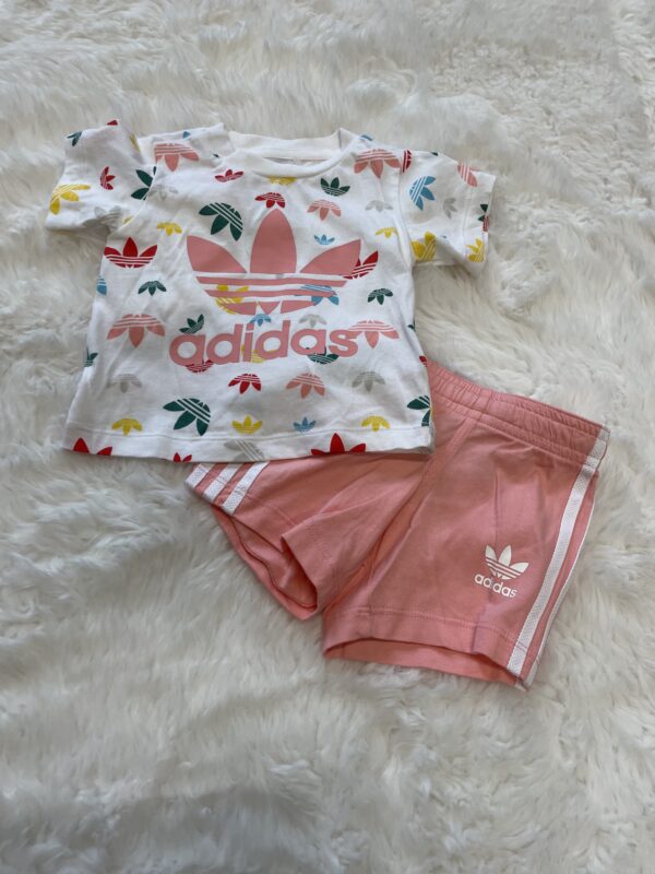 Adidas Top & Shorts, 0-3M