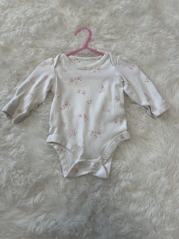 M&S L/S Floral & Animal Bodysuit, 0-3M