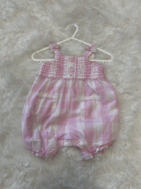 Mini Club Gingham Romper 0-3M