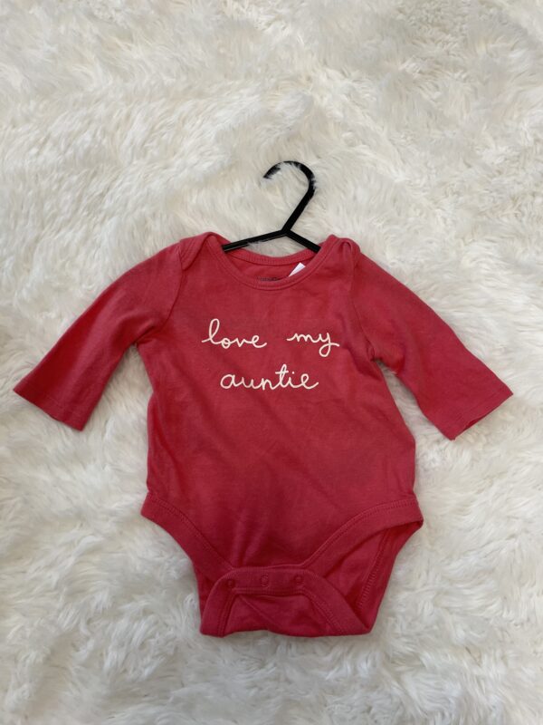 Gap L/S "Love My Auntie", 0-3M