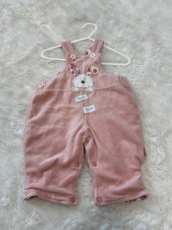 Pumpkin Patch "Peek A Boo" Bunny Dungarees, 0-3M