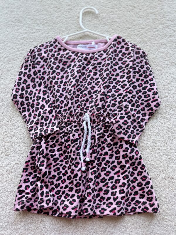 MINOTI, Leopard Print Pink Playsuit, 18-24M, BNWT