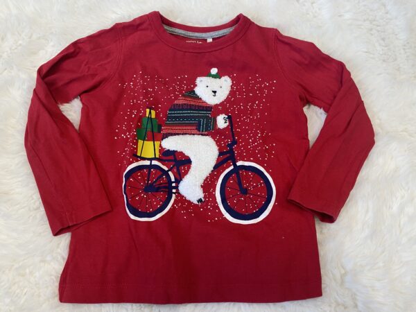 John Lewis Polo Bear Bike L/S T-Shirt, 3Y