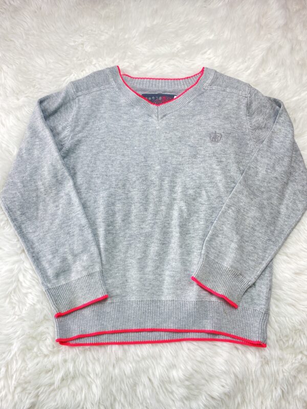 Next Lightweight Jumper With Hot Pink Trim, 7Y