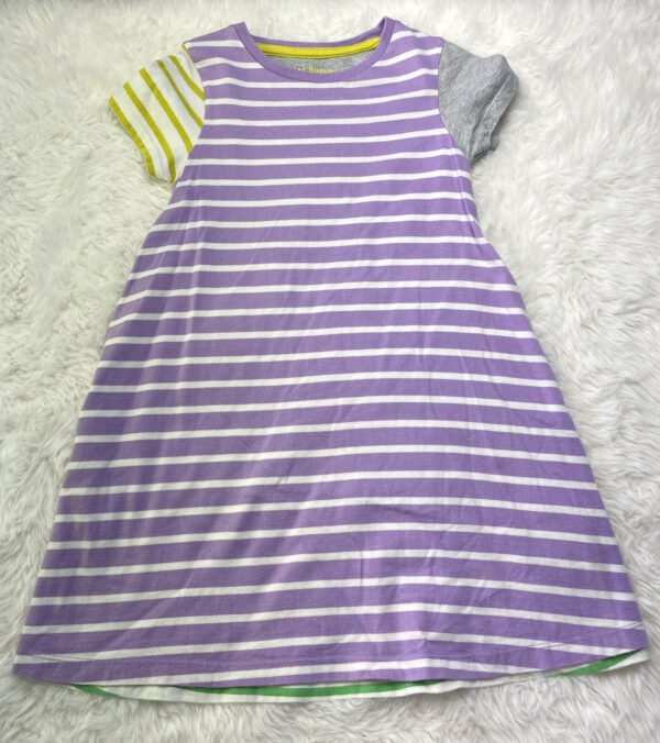 Boden Striped S/S Dress, 6-7Y