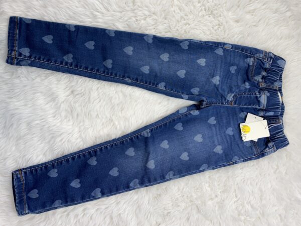 Boden Heart Print Jeans, 5Y, BNWT