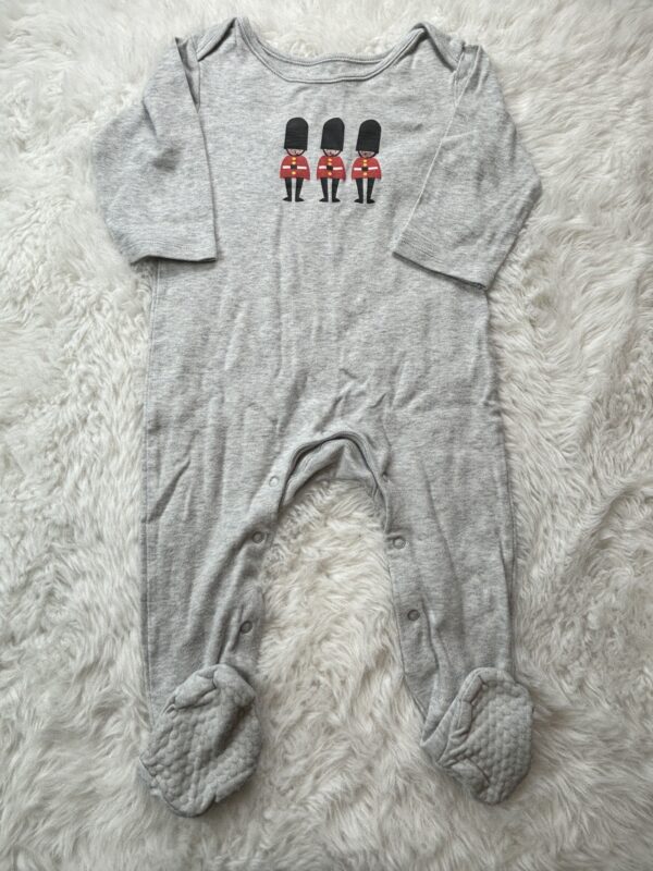 M&S Sleepsuit With Soldier Motif, 12-18M